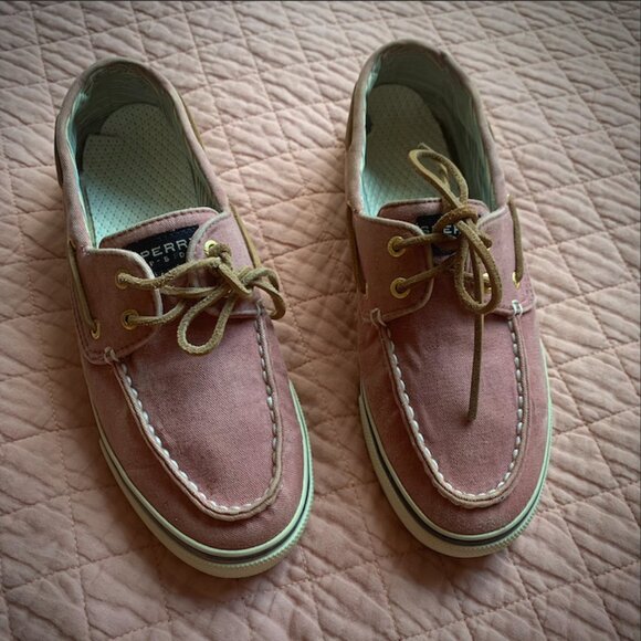 Pink Sperry nautical shoes, size 8.5 W - Picture 5 of 15